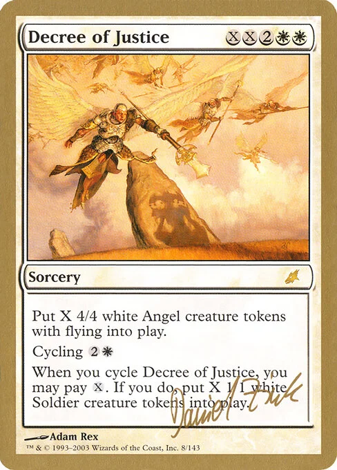 Decree of Justice, carta Magic di tipo Sorcery illustrata da Adam Rex