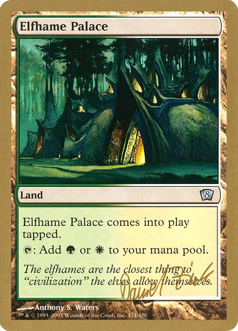Elfhame Palace, carta Magic di tipo Land illustrata da Anthony S. Waters