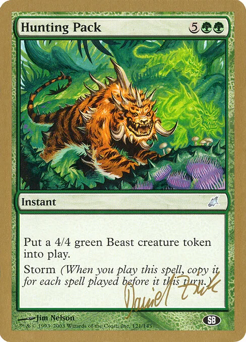 Hunting Pack, carta Magic di tipo Instant illustrata da Jim Nelson