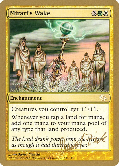 Mirari's Wake, carta Magic di tipo Enchantment illustrata da David Martin