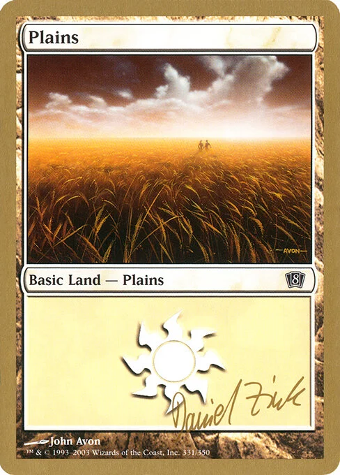 Plains, carta Magic di tipo Basic Land — Plains illustrata da John Avon