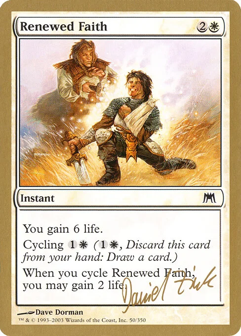 Renewed Faith, carta Magic di tipo Instant illustrata da Dave Dorman