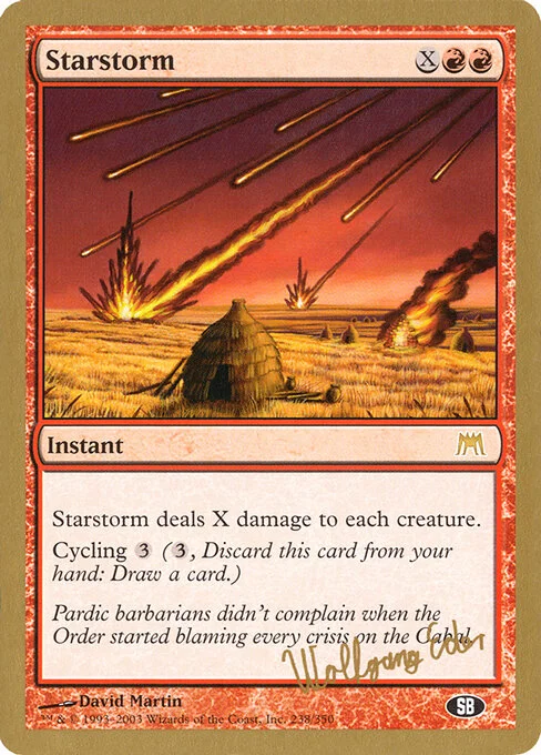 Starstorm, carta Magic di tipo Instant illustrata da David Martin
