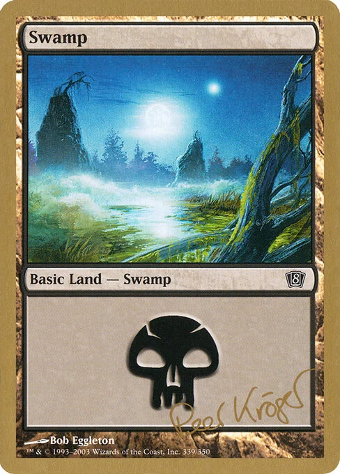 Swamp, carta Magic di tipo Basic Land — Swamp illustrata da Bob Eggleton