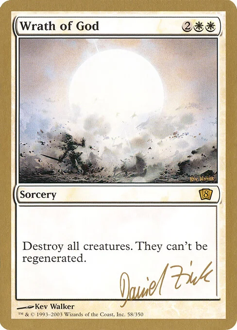 Wrath of God, carta Magic di tipo Sorcery illustrata da Kev Walker