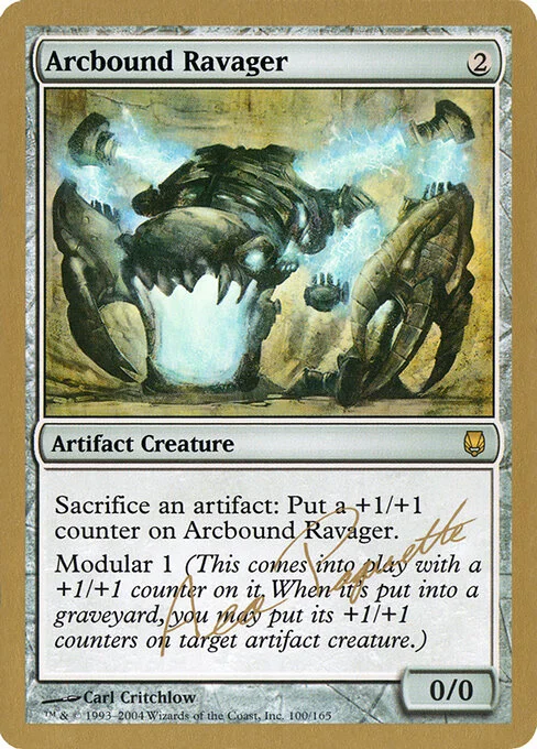 Arcbound Ravager, carta Magic di tipo Artifact Creature — Beast illustrata da Carl Critchlow