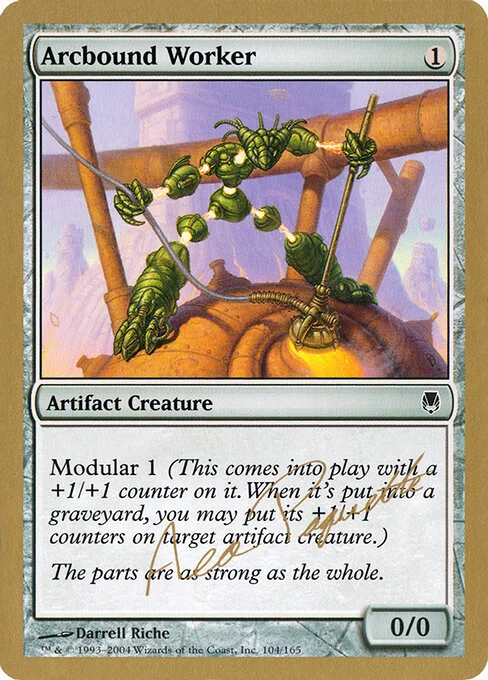 Arcbound Worker, carta Magic di tipo Artifact Creature — Construct illustrata da Darrell Riche