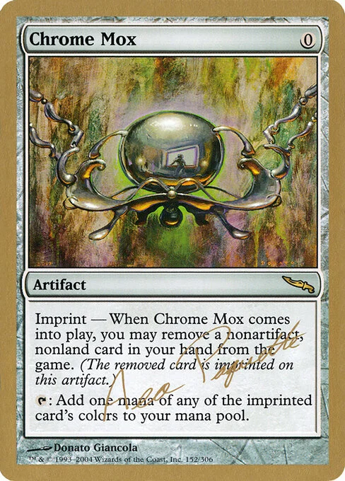 Chrome Mox, carta Magic di tipo Artifact illustrata da Donato Giancola
