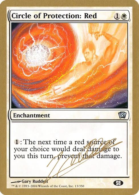 Circle of Protection: Red, carta Magic di tipo Enchantment illustrata da Gary Ruddell