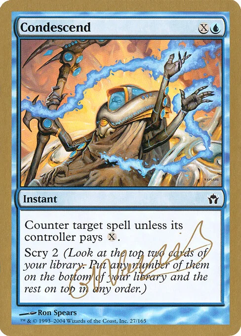 Condescend, carta Magic di tipo Instant illustrata da Ron Spears