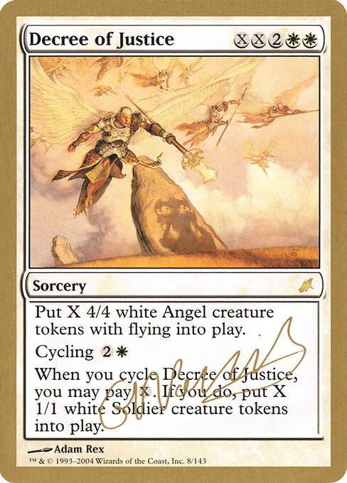 Decree of Justice, carta Magic di tipo Sorcery illustrata da Adam Rex