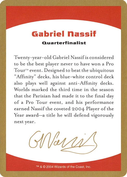 Gabriel Nassif Bio, carta Magic di tipo Card
