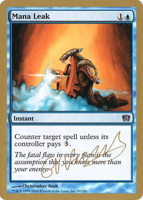 Mana Leak, carta Magic di tipo Instant illustrata da Christopher Rush