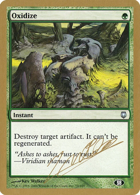 Oxidize, carta Magic di tipo Instant illustrata da Kev Walker
