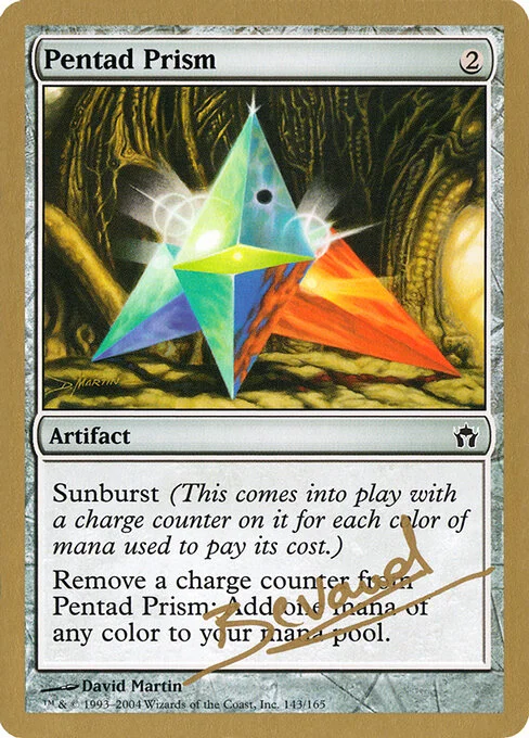Pentad Prism, carta Magic di tipo Artifact illustrata da David Martin
