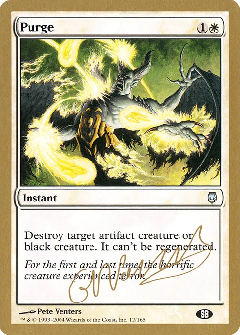 Purge, carta Magic di tipo Instant illustrata da Pete Venters