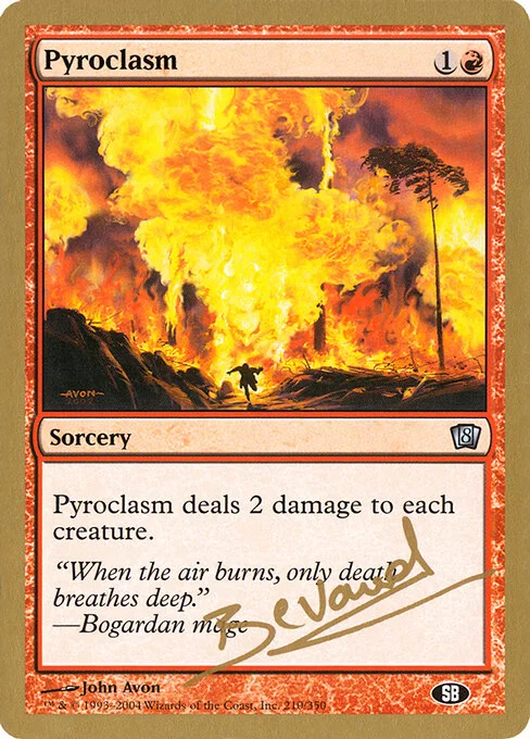 Pyroclasm, carta Magic di tipo Sorcery illustrata da John Avon