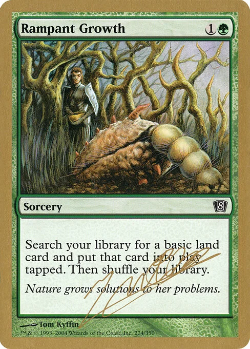 Rampant Growth, carta Magic di tipo Sorcery illustrata da Tom Kyffin