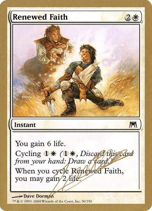 Renewed Faith, carta Magic di tipo Instant illustrata da Dave Dorman