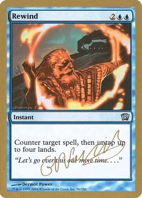 Rewind, carta Magic di tipo Instant illustrata da Dermot Power