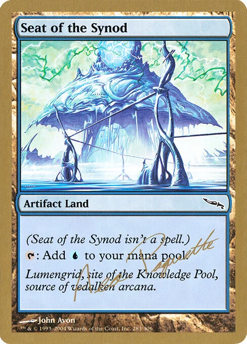 Seat of the Synod, carta Magic di tipo Artifact Land illustrata da John Avon