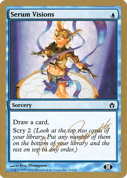 Serum Visions, carta Magic di tipo Sorcery illustrata da Ben Thompson