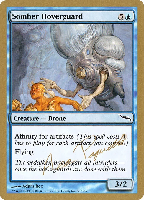 Somber Hoverguard, carta Magic di tipo Creature — Drone illustrata da Adam Rex