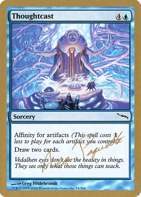 Thoughtcast, carta Magic di tipo Sorcery illustrata da Greg Hildebrandt