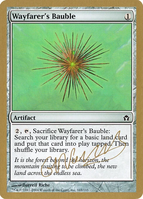 Wayfarer's Bauble, carta Magic di tipo Artifact illustrata da Darrell Riche