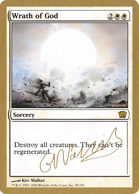 Wrath of God, carta Magic di tipo Sorcery illustrata da Kev Walker