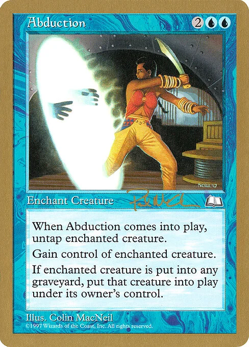 Abduction, carta Magic di tipo Enchantment — Aura illustrata da Colin MacNeil