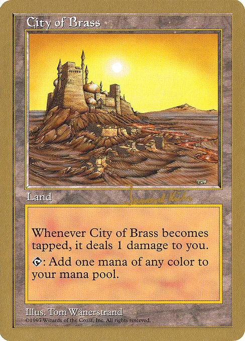 City of Brass, carta Magic di tipo Land illustrata da Tom Wänerstrand