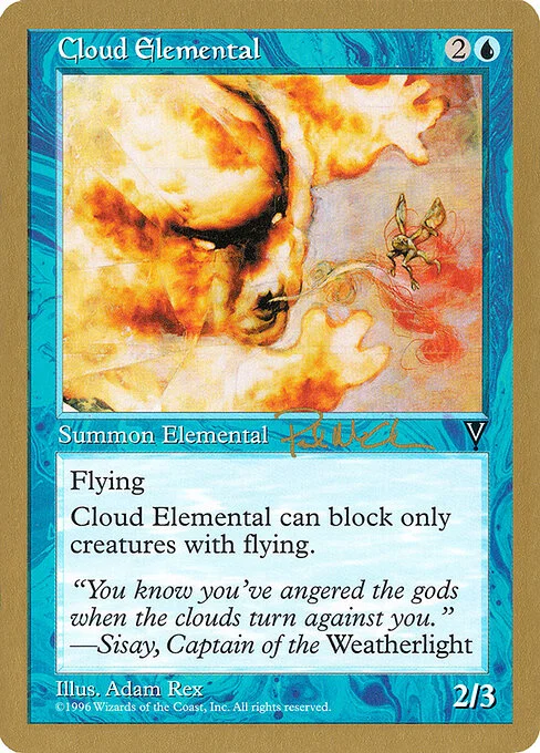 Cloud Elemental, carta Magic di tipo Creature — Elemental illustrata da Adam Rex