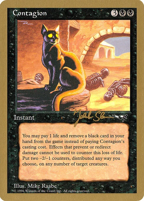 Contagion, carta Magic di tipo Instant illustrata da Mike Raabe
