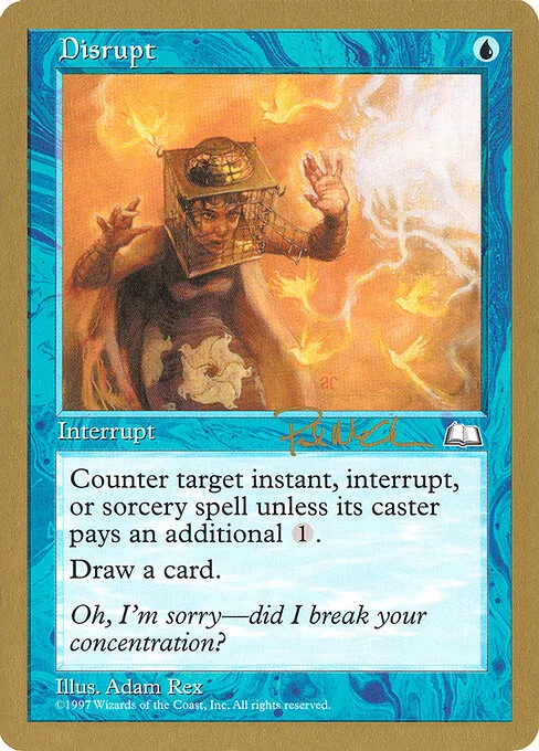 Disrupt, carta Magic di tipo Instant illustrata da Adam Rex