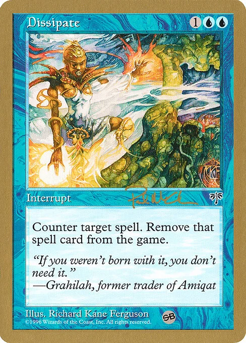 Dissipate, carta Magic di tipo Instant illustrata da Richard Kane Ferguson