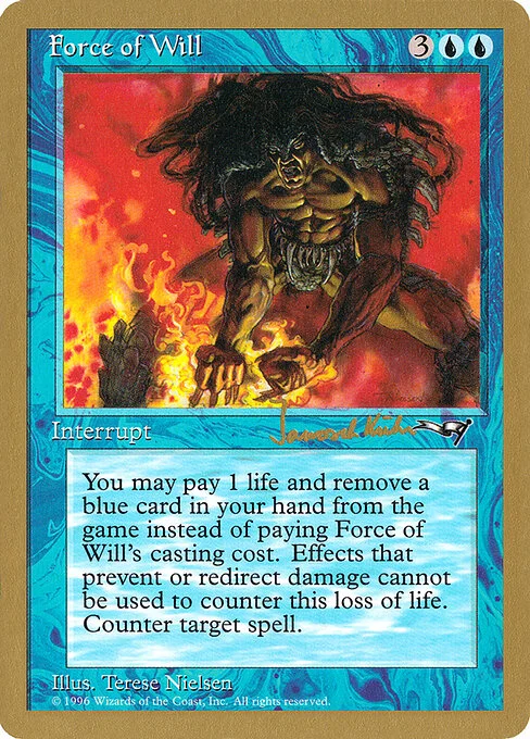 Force of Will, carta Magic di tipo Instant illustrata da Terese Nielsen