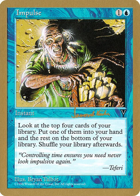 Impulse, carta Magic di tipo Instant illustrata da Bryan Talbot