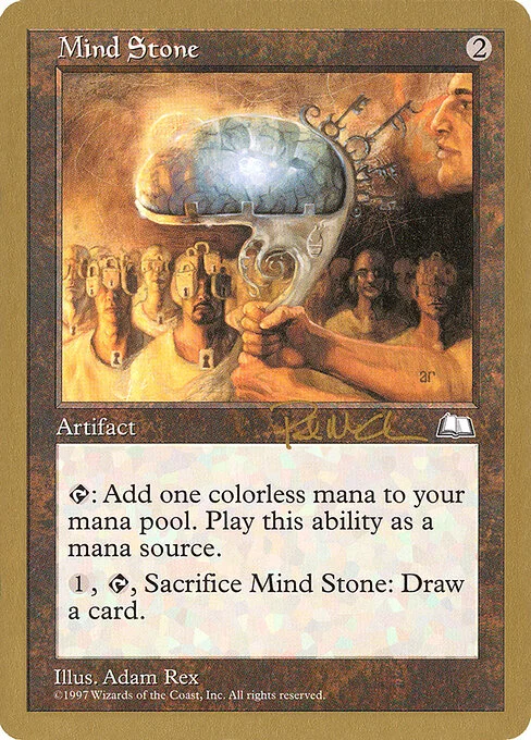 Mind Stone, carta Magic di tipo Artifact illustrata da Adam Rex