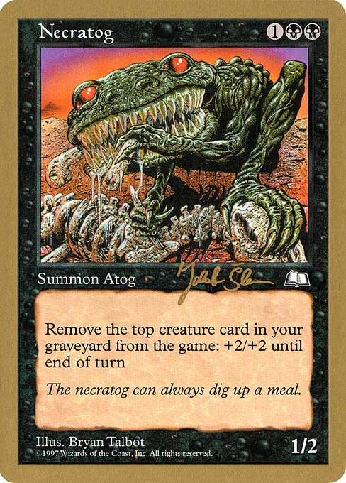 Necratog, carta Magic di tipo Creature — Atog illustrata da Bryan Talbot