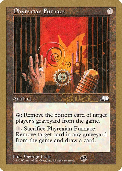 Phyrexian Furnace, carta Magic di tipo Artifact illustrata da George Pratt