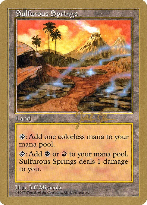 Sulfurous Springs, carta Magic di tipo Land illustrata da Jeff Miracola