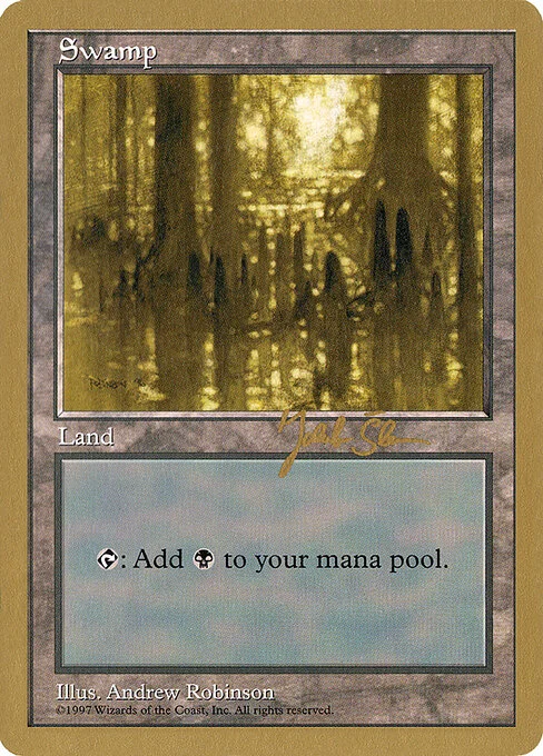 Swamp, carta Magic di tipo Basic Land — Swamp illustrata da Andrew Robinson