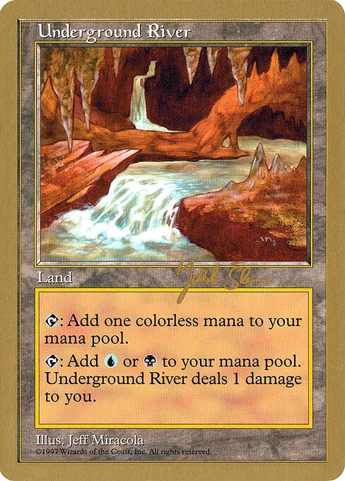 Underground River, carta Magic di tipo Land illustrata da Jeff Miracola