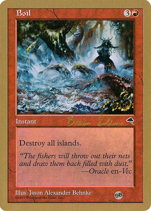 Boil, carta Magic di tipo Instant illustrata da Jason Alexander Behnke