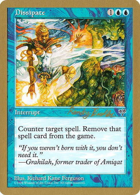 Dissipate, carta Magic di tipo Instant illustrata da Richard Kane Ferguson