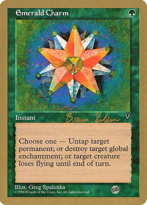 Emerald Charm, carta Magic di tipo Instant illustrata da Greg Spalenka