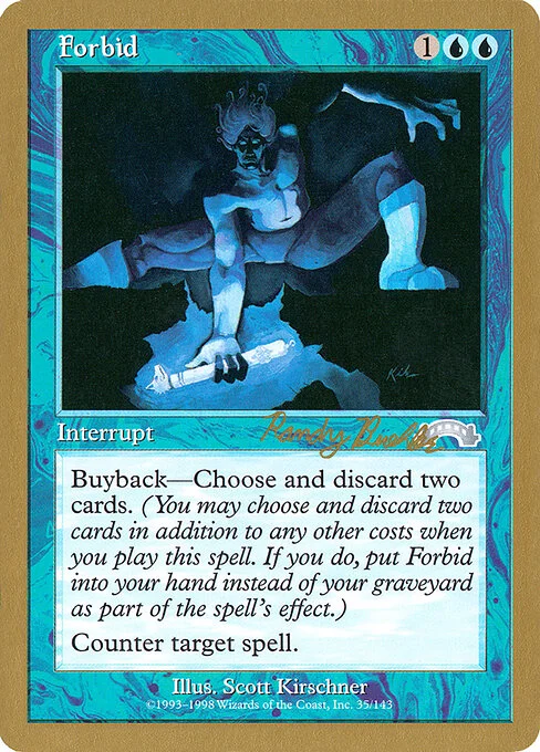 Forbid, carta Magic di tipo Instant illustrata da Scott Kirschner
