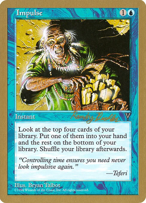 Impulse, carta Magic di tipo Instant illustrata da Bryan Talbot