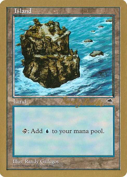 Island, carta Magic di tipo Basic Land — Island illustrata da Randy Gallegos